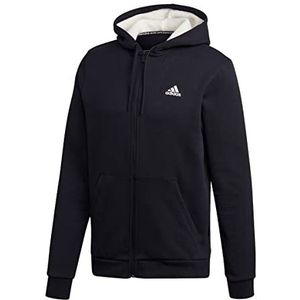 Adidas Heren M MH WNTR 3S FZ Sweatshirt, Zwart/Crème Wit, XS