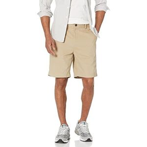 Amazon Essentials Men's Korte broek met binnenbeenlengte van 23 cm en klassieke pasvorm, Lichtbruin, 34