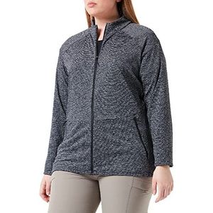 Odlo Dames Midlayer full zip SESVENNA sweatshirt, zwart melange, XL