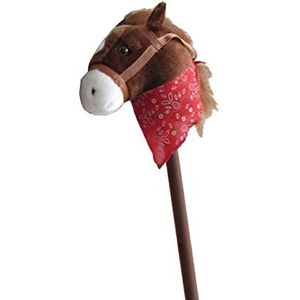 Tachan - Paardenkop met stok - met geluiden om het realistischer te maken - Speelgoedpaard voor jongens en meisjes - Bruin - Dimesionen 80 cm hoog (CPA Toy Group 727T00726)