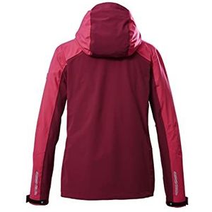 killtec Women's Functioneel jack/outdoorjack met capuchon en onderarmventilatie KOS 30 WMN JCKT, dark rose, 50, 39226-000