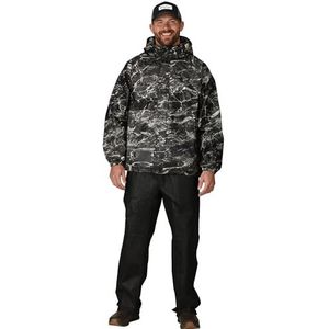 FROGG TOGGS Standaard, klassiek, waterdicht, ademend regenpak voor heren voor alle sporten, Mo Elements/Blacktip/Zwart, XXL