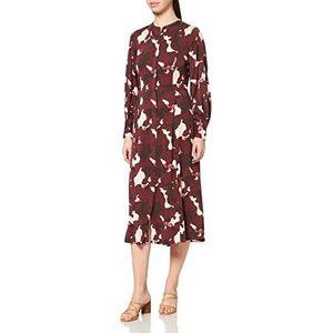 TOM TAILOR mine to five Dames Midi-blousejurk met patroon 1028966, 28367 - Abstract Cow Design, 40