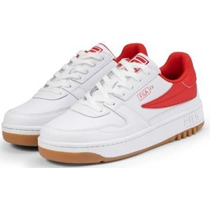 FILA FXVENTUNO L, herensneakers, wit, rood, maat 41, wit/FILA/rood, 41 EU