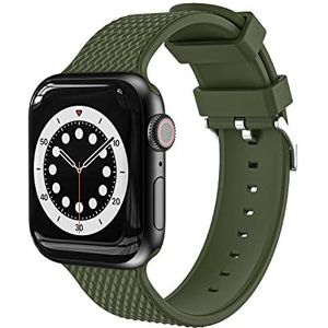 Compatibel met Apple Watch armband 38 mm 40 mm 41 mm, zachte sportarmband voor Apple Watch SE serie 7 6 5 4 3 2 1 (groen)