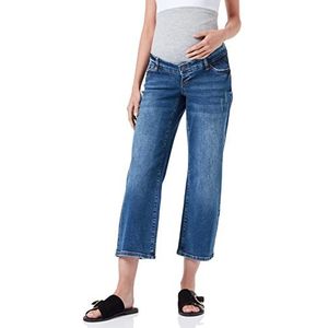 bestseller a/s Dames MLMILANO Wide Cropped A. Jeans, Medium Blue Denim/Detail:WASH, 32/32