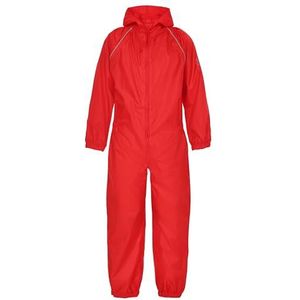 Kinderregenpak Kinderen Waterdichte Kleur = Rood Maat=3-4