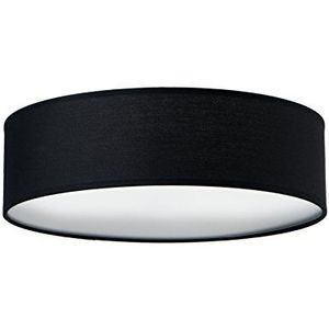 Sotto Luce Mika moderne plafondlamp - zwarte stof - witte voet - 3 x E27 lamphouders - Ø 40 cm