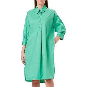 Seidensticker Dames regular fit blousejurk driekwart mouwen jurk, groen, 34, groen, 34