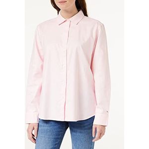 Tommy Hilfiger Oxford Relaxed Shirt LS informele overhemden voor dames, Roze (Lichtroze), 36 NL