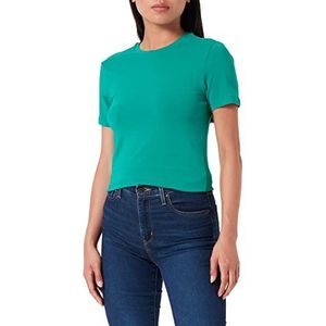 Only Onlpure Life S/S Slim Top Jrs Dames T-Shirt, groene peper, L