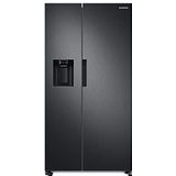 Samsung RS6JA8811B1/EG Side-by-Side koelkast, 178 cm, 634 graden Celsius, 225 graden vriesvolume, Space Max-technologie, Premium Black Steel