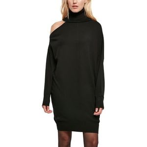 Urban Classics Damen Kleid Ladies One Shoulder Knit Dress black L