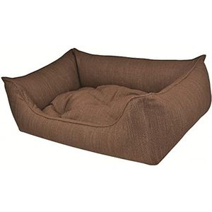 Hundebettenmanufaktur Eco Dog Brown Hondenbed, afneembare overtrek en vulling, wasbaar, ontziet de gewrichten, behaaglijk, robuust, made in Germany, maat M