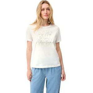 Bikini - Jersey - Ronde Hals - Kwartmouw - Tekst Print - Sierstenen