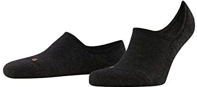 FALKE Keep Warm anatomische pluche zool merinowol footies unisex grijs - Maat 46-48