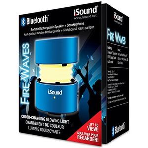 iSound ISOUND-5315 Fire Waves Bluetooth oplaadbare draagbare luidspreker en luidsprekertelefoon voor iPod - zwart