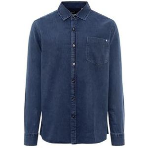 Mavi Heren shirt met lange mouwen, indigo, M, blauw, M