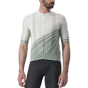 CASTELLI Speed Strada Jersey fietsshirt voor heren, meerkleurig (ivory/defendergreen), L