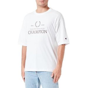 Champion heren t-shirt, Bianco Sporco College, M