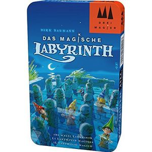 Schmidt Spiele 51401 Het magische labyrint, drie magi�ërs reisspel in de metalen doos