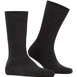 FALKE Uniseks-volwassene Sokken Walkie Ergo U SO Wol Functioneel material eenkleurig 1 Paar, Grijs (Anthracite Melange 3080), 46-48
