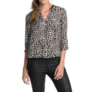 Esprit Regular Fit blouse voor dames met Leo-print