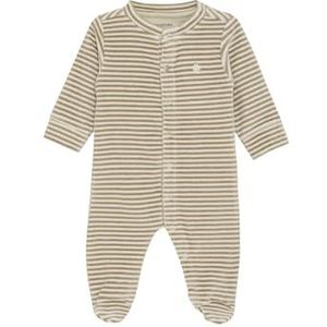 Noppies Baby Uniseks playsuit Souci met lange mouwen, Streeppatroon Off White - N333, 44