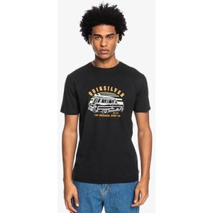 Quiksilver The Surf Road - T-Shirt - Heren - XS - Zwart