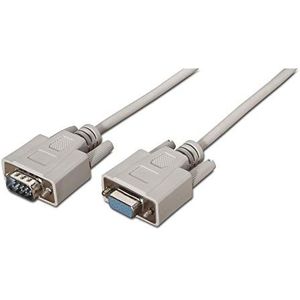 AISENS A112-0065 RS232 kabel voor communicatieapparaten met serieaansluiting, 1,8 m, beige