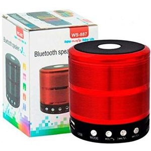 WS Bluetooh Mini-luidspreker, draagbare luidspreker, luidspreker met mobiele telefoon en oproepfunctie (geelgoud)