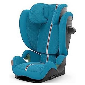 CYBEX Gold autostoel Oplossing G i-Fix Plus, Voor auto's met en zonder ISOFIX, Van ca. 3 tot 12 jaar (100 - 150 cm), Van ca. 15 tot 50 kg, Beach Blue