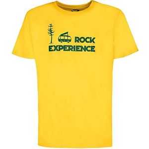 Rock Experience Gasomania Ss T-shirt voor heren, Artisan S Gold, L