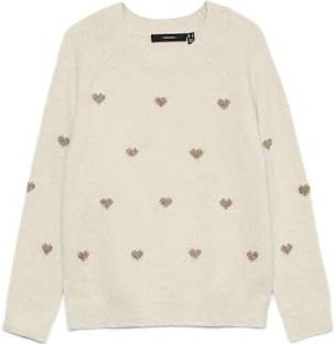 Vero Moda - Vmdoffy Intarsia - Trui - Crème - Dames