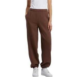 Build Your Brand - Fluffy Joggingbroek - Chocolatebrown - Dames - Losse Pasvorm
