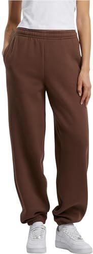 Build Your Brand - Fluffy Joggingbroek - Chocolatebrown - Dames - Losse Pasvorm