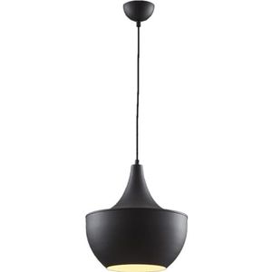 Moderne - Zwarte - Kroonluchter - Metalen Behuizing - 90 cm Hoogte - 40 cm Diameter