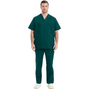 MISEMIYA Uniforms BZ-817-8312 Scrub-set, uniseks, medisch uniform, groen, 3XL, volwassenen, Groen, 3XL