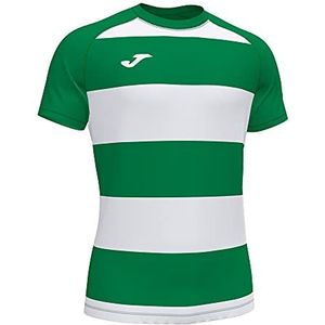 Joma 2XS Preorugby II T-shirt met korte mouwen voor volwassenen, uniseks, groen/wit