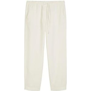 Marc OPolo Damesbroek met trekkoord, taps toelopende pasvorm, ivoor, 36