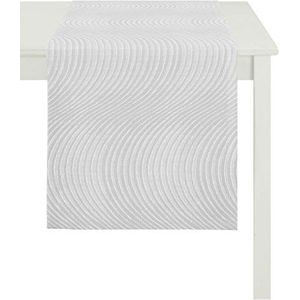 Apelt loper, polyester, lichtgrijs, 48 x 140 x 0,2 cm