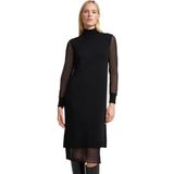Tricot Jurk - Zwart - 45% Viscose 25% Polyamide 25% Wol 5% Kasjmier