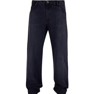 Urban Classics Heavy Ounce Jeans voor heren, rechte pasvorm, Blackwashed, 36