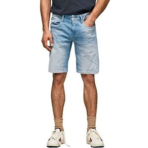 Pepe Jeans Hatch Short Denim Shorts heren,Blue (Denim-MI3),29W