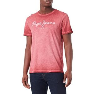 Pepe Jeans West Sir New N T-shirt voor heren, 286 rood, S