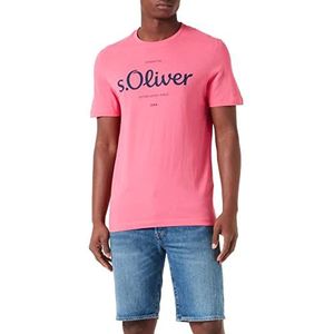 s.Oliver Bernd Freier GmbH & Co. KG Heren T-shirt, korte mouwen, roze, M, roze, M