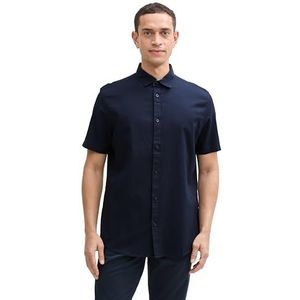 TOM TAILOR Heren 1045089 overhemd, 10668-Sky Captain Blue, XXL, 10668 - Sky Captain Blue, XXL
