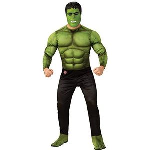 Rubie's, Deluxe-herenkostuum van Hulk, officieel Avengers Endgame Hulk-kostuum voor volwassenen