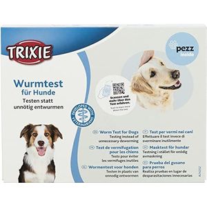 TRIXIE praktische wormtest voor honden, voor thuisgebruik, 19,5 × 15 × 2 cm. - 24202