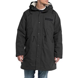 Replay Herenparka relaxed fit, 099, blackboard, XXL